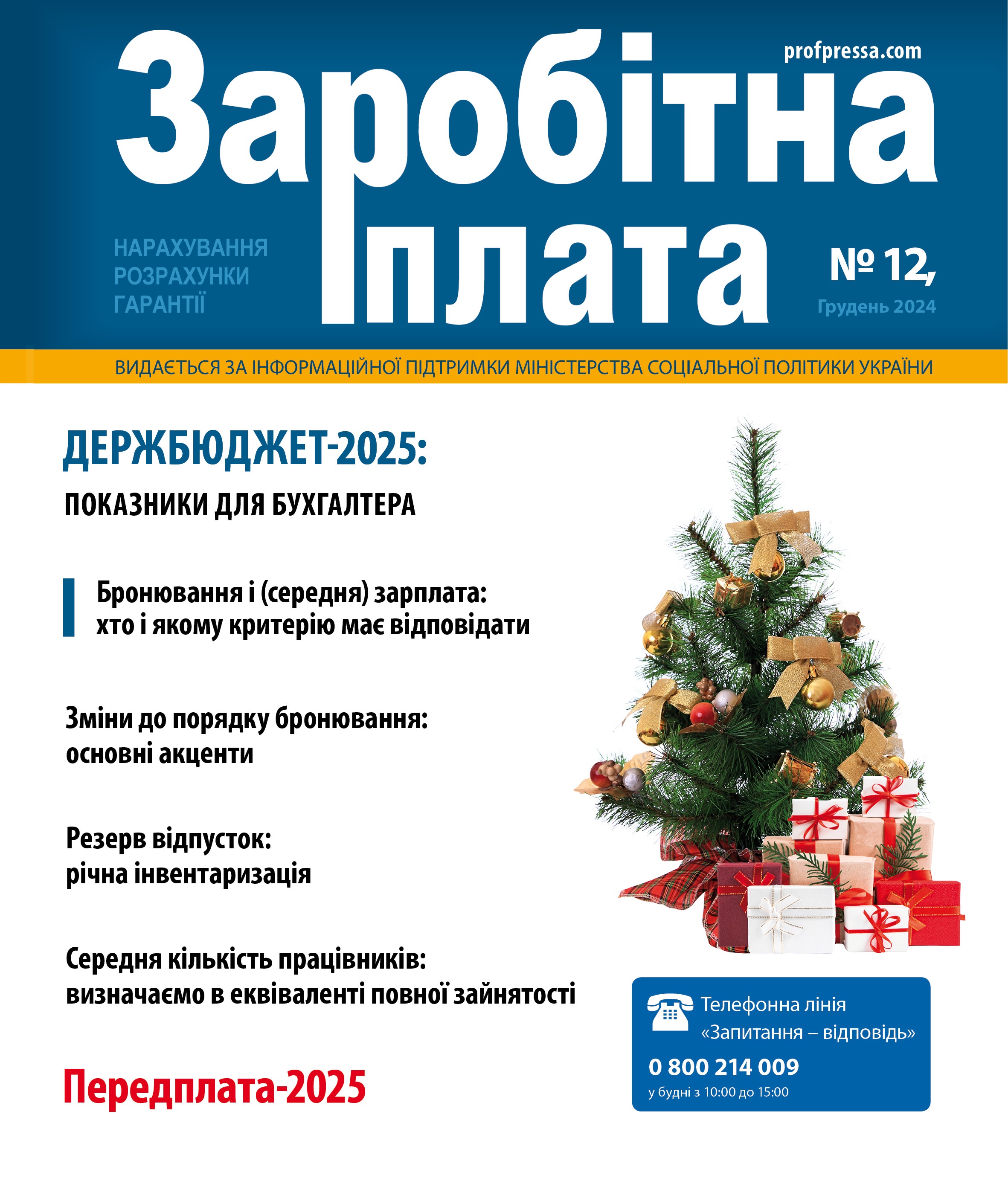 Обкладинка Заробітна плата № 12 (2024)